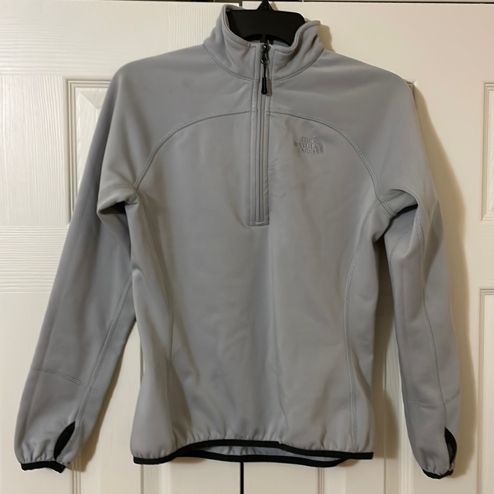 The North Face Pullover Jacket Sweatshirt small Zipper Spirts Athletic gray grey